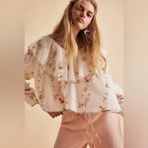 Free People Camilla printed blouse size S